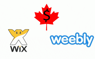 Wix Weebly Cost Canada 2017