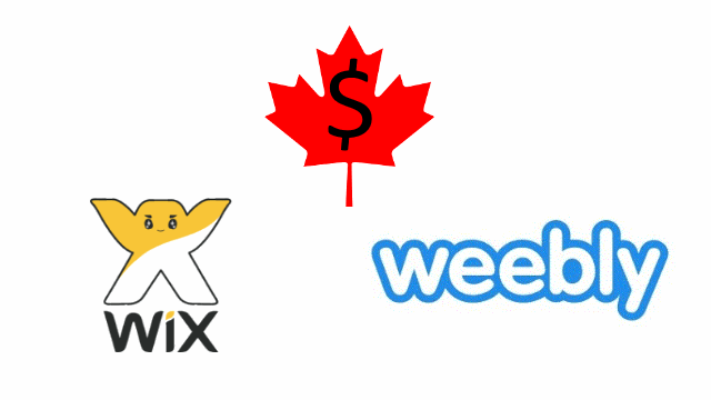 Wix Weebly Cost Canada 2017
