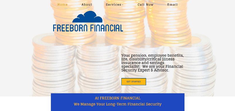 thumbnail screenshot of freebornfinancial.ca